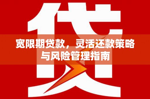 青山湖宽限期贷款，灵活还款策略与风险管理指南