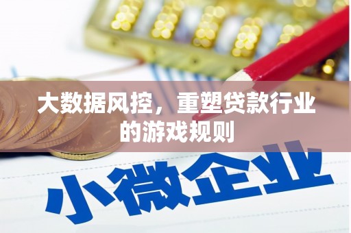 青山湖大数据风控，重塑贷款行业的游戏规则