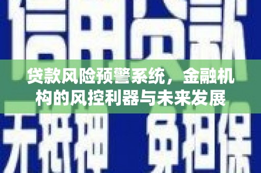 青山湖贷款风险预警系统，金融机构的风控利器与未来发展