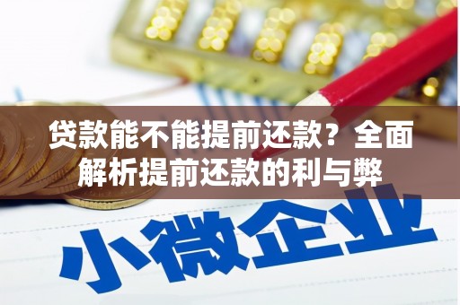 青山湖贷款能不能提前还款？全面解析提前还款的利与弊