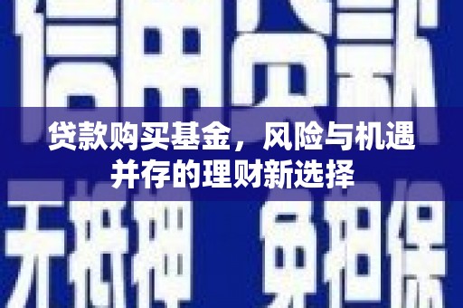 青山湖贷款购买基金，风险与机遇并存的理财新选择