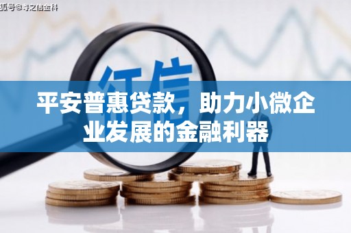 青山湖平安普惠贷款，助力小微企业发展的金融利器