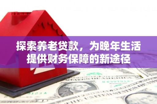 青山湖探索养老贷款，为晚年生活提供财务保障的新途径