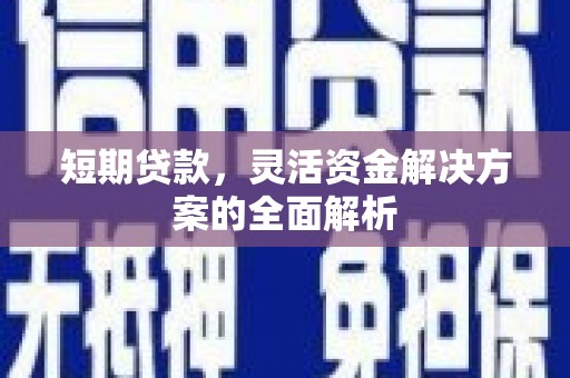 青山湖短期贷款，灵活资金解决方案的全面解析
