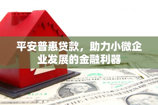 青山湖平安普惠贷款，助力小微企业发展的金融利器
