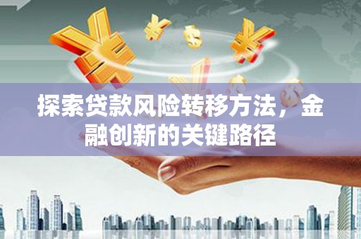 青山湖探索贷款风险转移方法，金融创新的关键路径